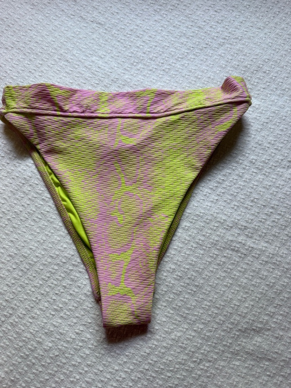 Victoria's Secret Neon Lime and Pink Swim Bottoms